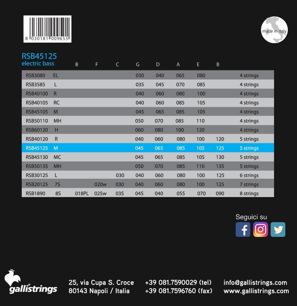 Galli RSB45125 - struny do gitary basowej - obrazek 3