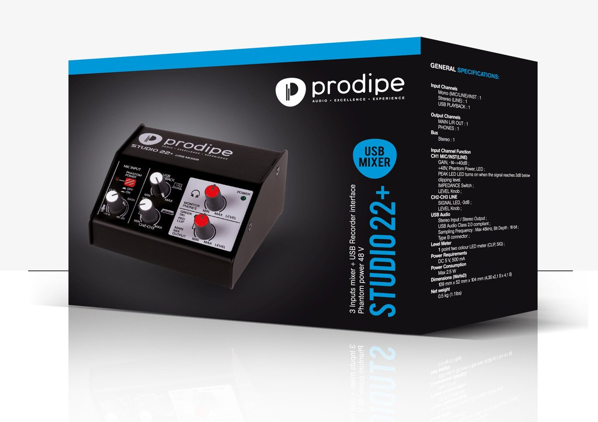 Prodipe Studio 22+ - interfejs audio - obrazek 9