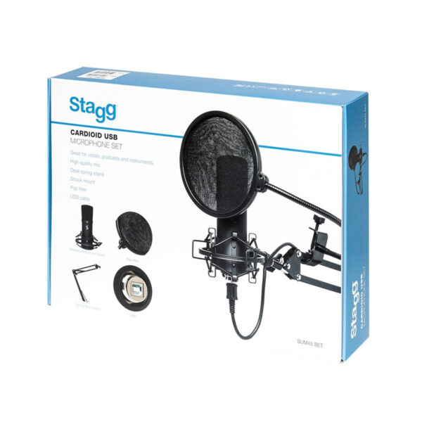 Stagg SUM45 SET -  mikrofon pojemnościowy USB - obrazek 8