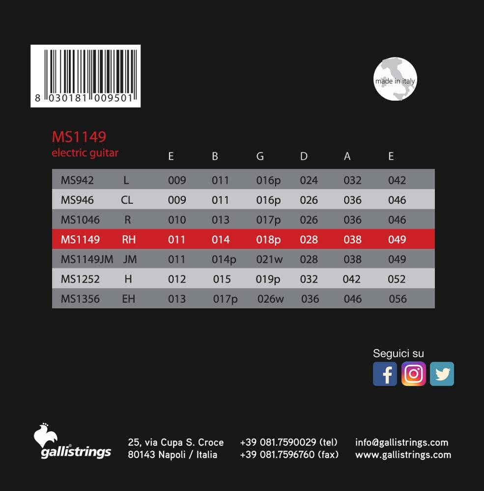 Galli MS1149 Regular Heavy - struny do gitary elektrycznej - obrazek 3