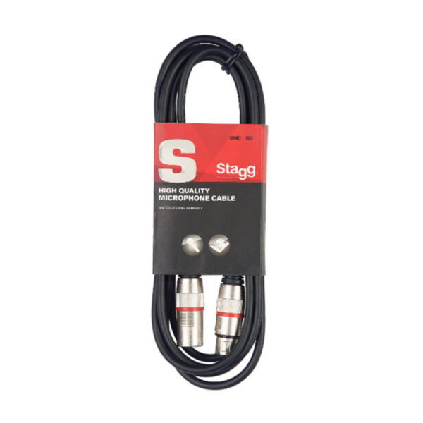 Stagg SMC1 XX RD - kabel mikrofonowy 1m - obrazek 2