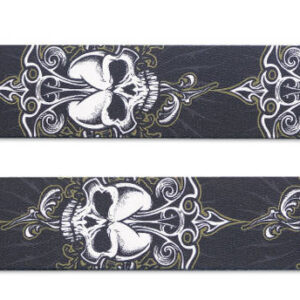 Stagg STE BLACK SKULL - pasek do gitary, nylonowy