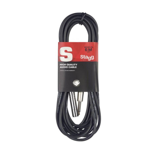 Stagg SAC6PJ DL - kabel jack-jack mono 6m - obrazek 3