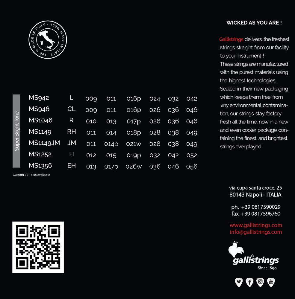 Galli MS1252 Heavy - struny do gitary elektrycznej - obrazek 2