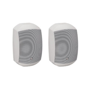 5.25" Wodoodporna dwudrożna pasywna para głośników naściennych, biała