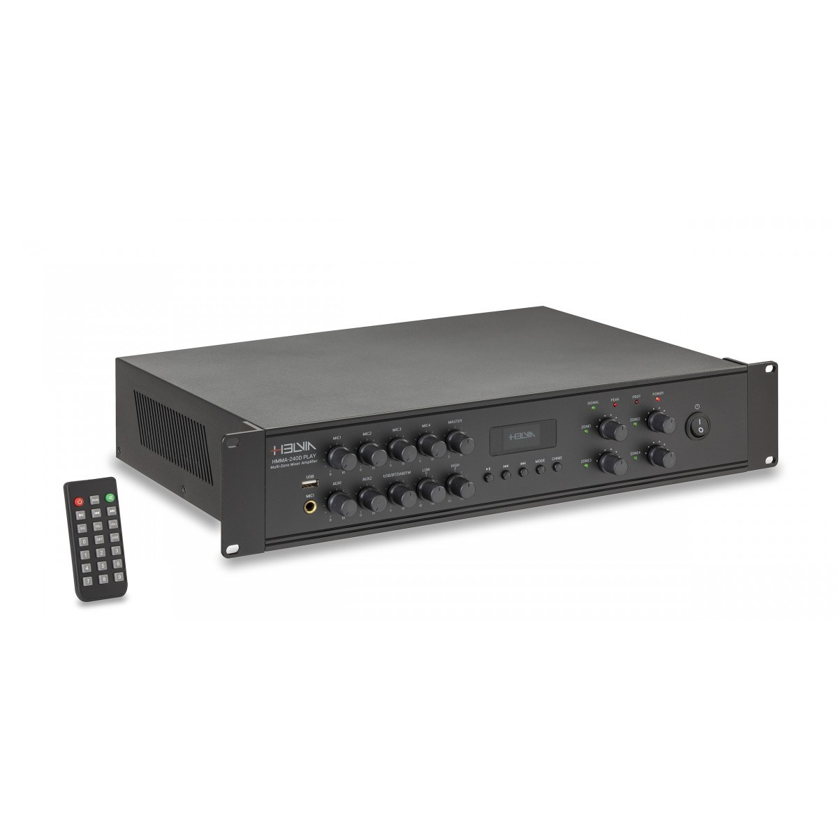 Helvia HMMA-240D PLAY 2U - wzmacniacz miksujący 4-strefowy 240W