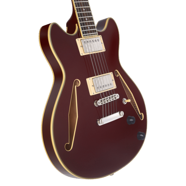 D'Angelico Excel Mini DC Tour Wine gitara elektryczna - obrazek 4