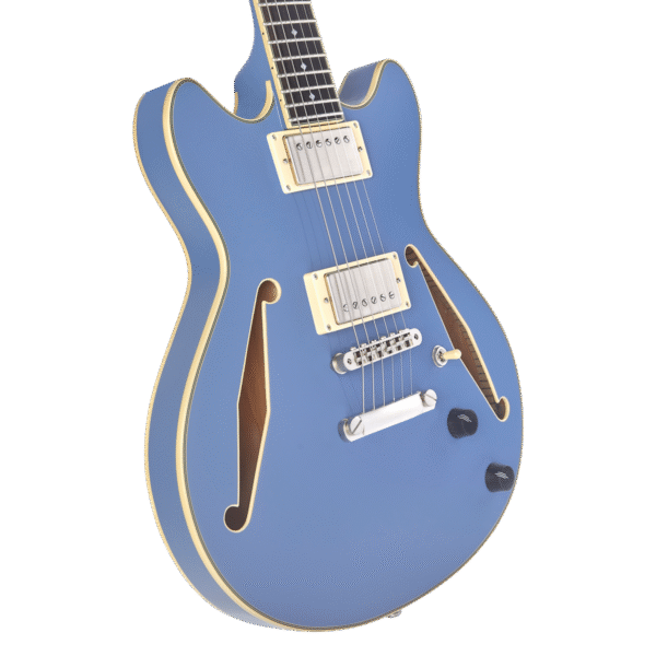D'Angelico Excel Mini DC Tour Slate Blue - gitara elektryczna - obrazek 4
