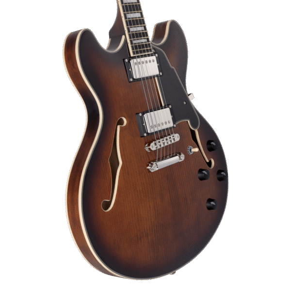 D'Angelico Premier DC Brown Burst - gitara elektryczna - obrazek 3