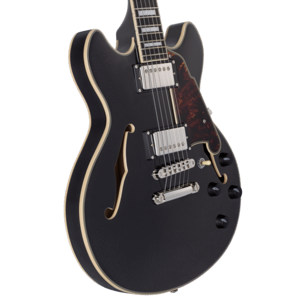D'Angelico Premier Mini DC Black Flake - gitara elektryczna - obrazek 3