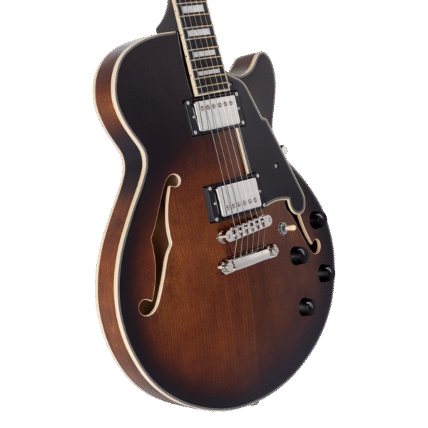 D'Angelico Premier SS Brown Burst - gitara elektryczna - obrazek 3