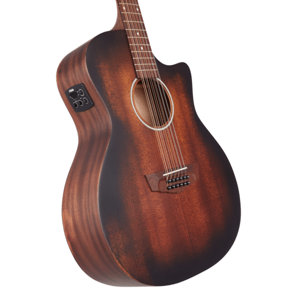 D'angelico Premier Fulton 12 LS Aged Mahogany - gitara elektroakustyczna 12-strunowa - obrazek 2