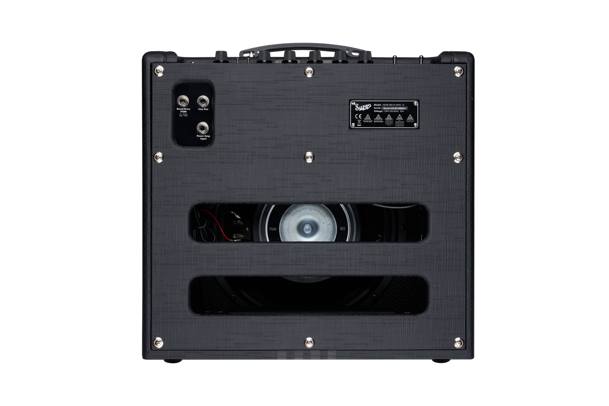 Supro Delta King 12 Black / Black Combo - obrazek 4