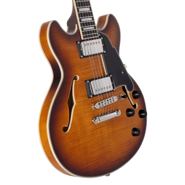D'Angelico Premier Mini DC Dark Iced Tea Burst - gitara elektryczna - obrazek 3