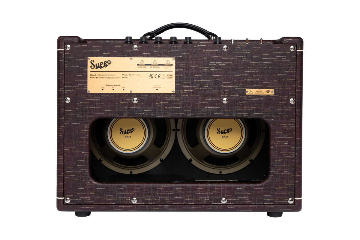 Supro Ambassador 2x10 Burgundy 1630RCBUR – wzmacniacz gitarowy - obrazek 4
