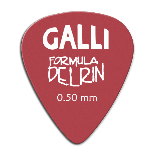 Galli Delrin D-51Y - kostki gitarowe 0,50 mm, 12 szt.