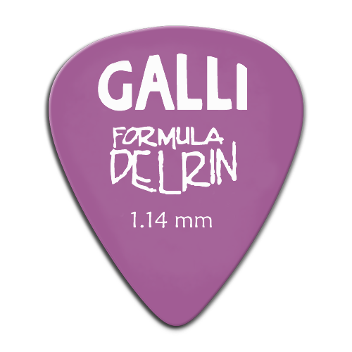Galli Delrin D-51Y - kostki gitarowe 1,14 mm, 12 szt.