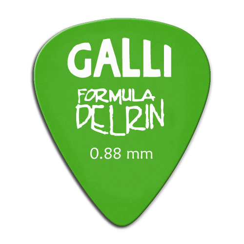 Galli Delrin D-51Y - kostki gitarowe 0,88 mm, 12 szt.