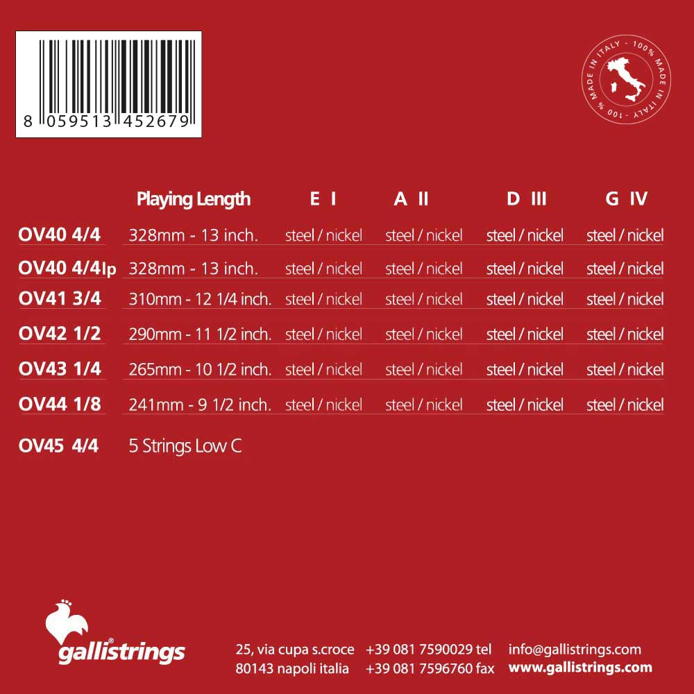Galli OV41 - struny do skrzypiec 3/4 - obrazek 2
