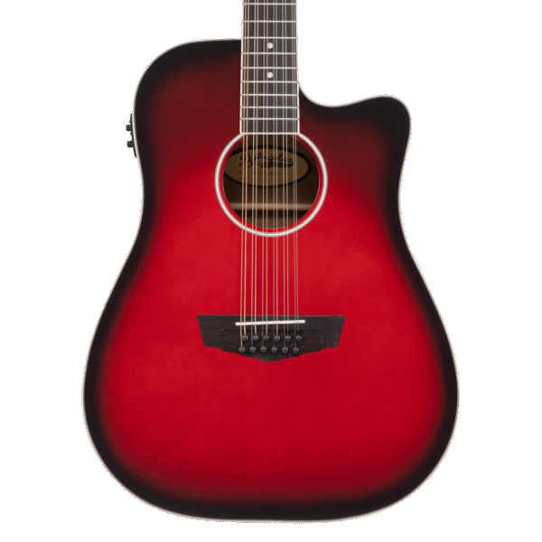 D'angelico Premier Bowery 12 LS Cherry Burst - gitara elektroakustyczna 12-strunowa - obrazek 4