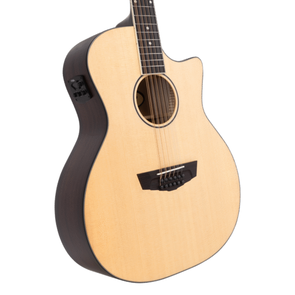 D'angelico Premier Fulton 12 LS Natural - gitara elektroakustyczna 12-strunowa - obrazek 4