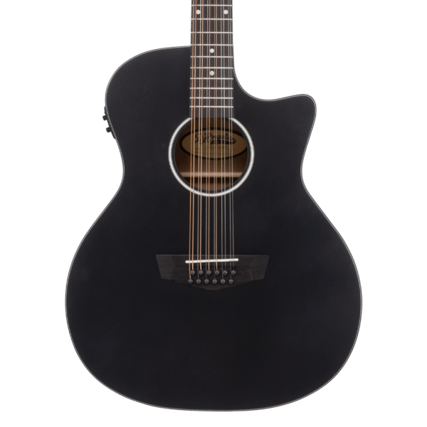 D'angelico Premier Fulton 12 LS Matte Black - gitara elektroakustyczna 12-strunowa - obrazek 3