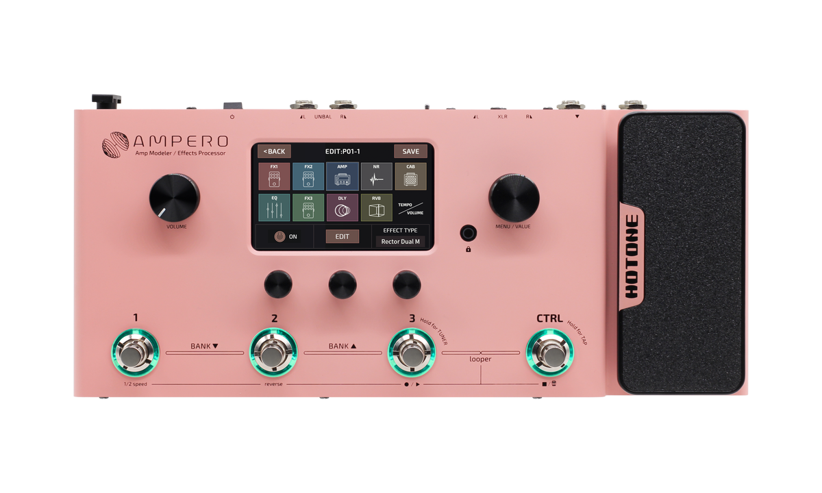 Hotone Ampero Pink Limited Edition - multiefekt gitarowy