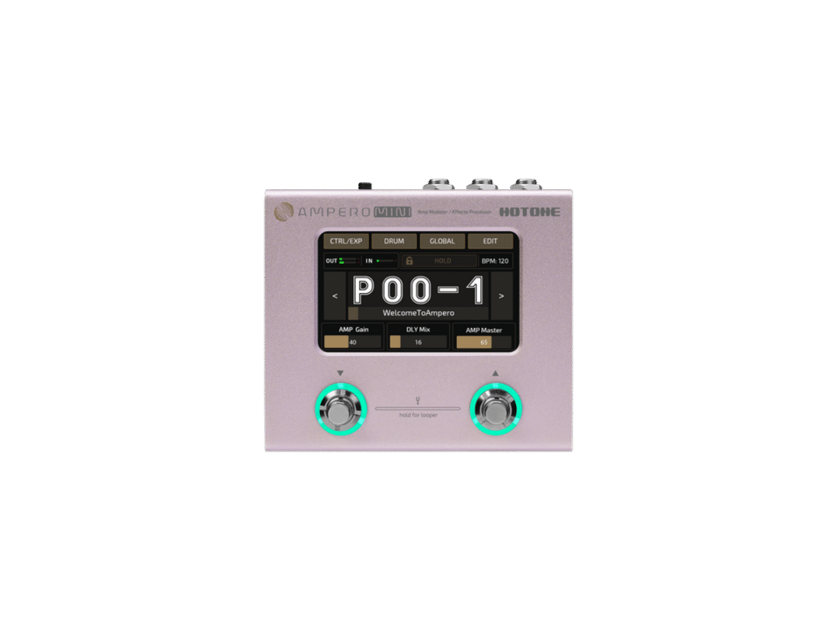 ギター HOTONE Ampero Mini purple Omega Music | HOTONE MP-50PT Ampero Mini Purple Taro