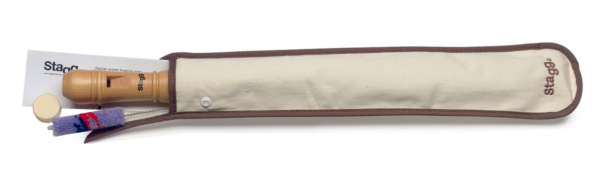 Stagg REC3 GER - flet prosty klonowy z pokrowcem - obrazek 2