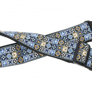 Stagg SWO HOOTMIX BLU - pasek do gitary, nylonowy