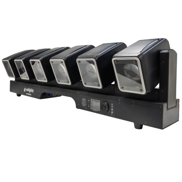 EVOLIGHTS 6 CANNON belka oświetleniowa 6x głowica ruchoma beam efekt ring - obrazek 6