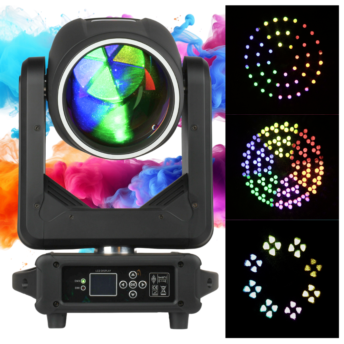 LIGHT4ME FOCUS 300W BEAM RING LED ruchoma głowa