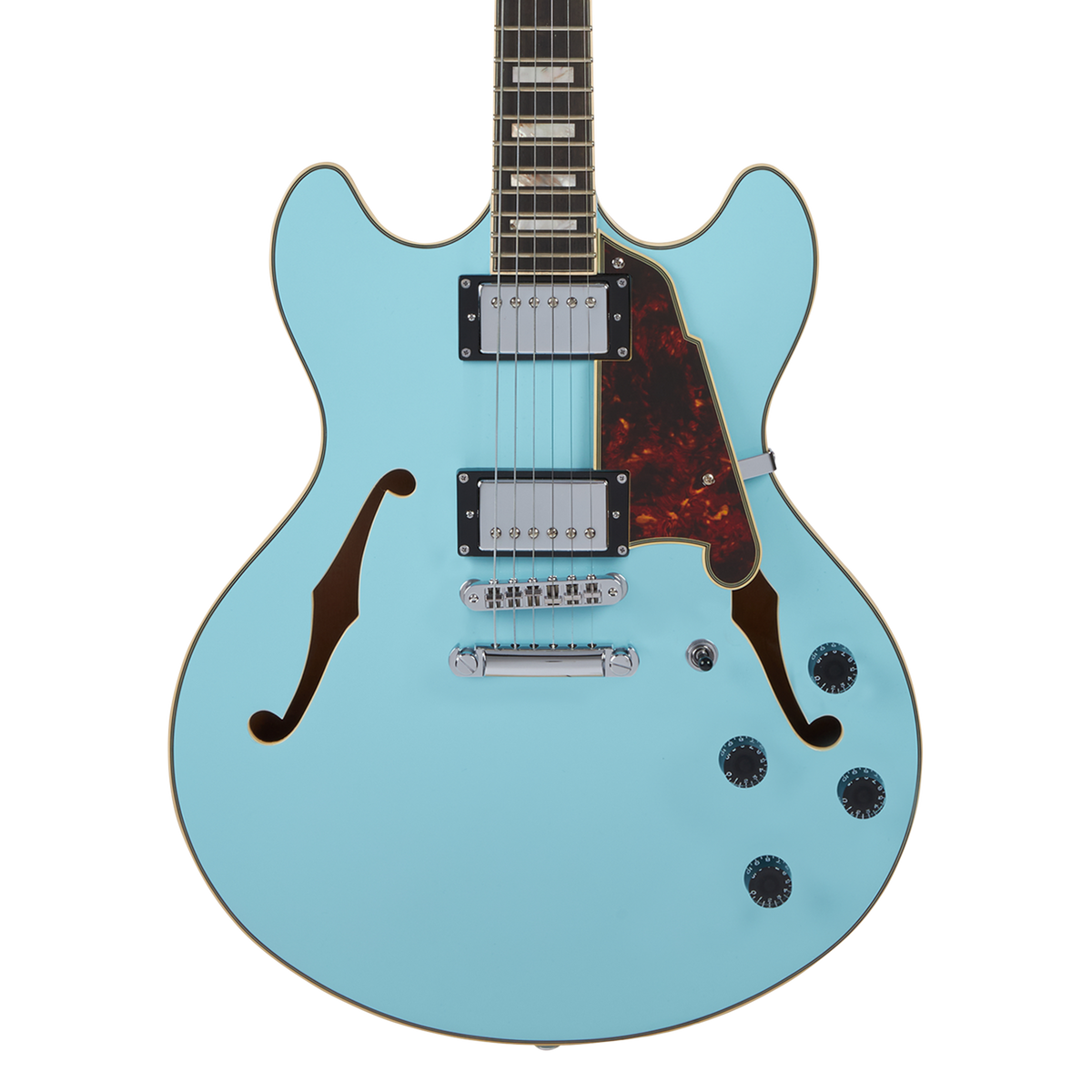 D'Angelico Premier DC Sky Blue - gitara elektryczna - obrazek 3