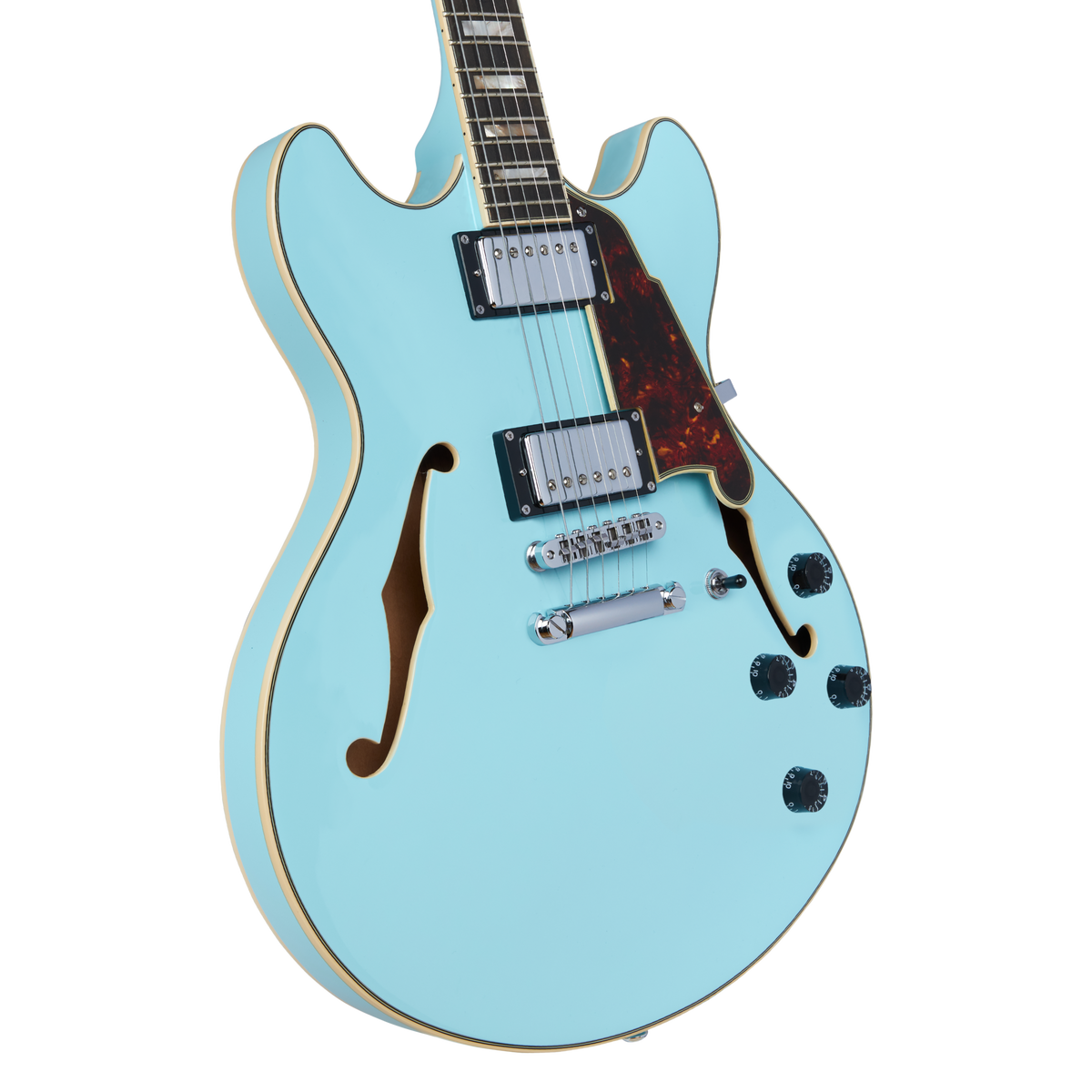 D'Angelico Premier DC Sky Blue - gitara elektryczna - obrazek 4