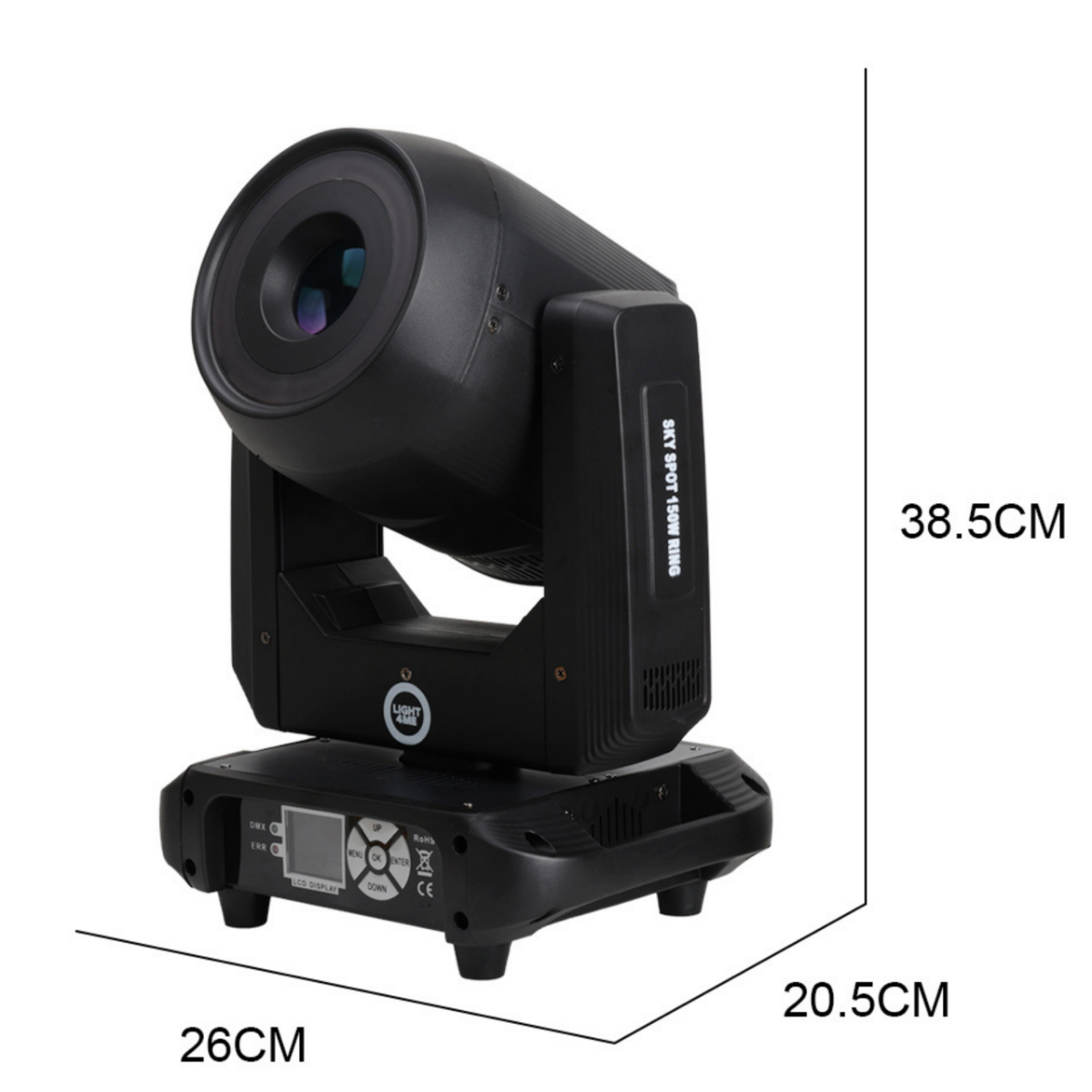 LIGHT4ME SKY SPOT 150W RING głowica ruchoma spot - obrazek 14