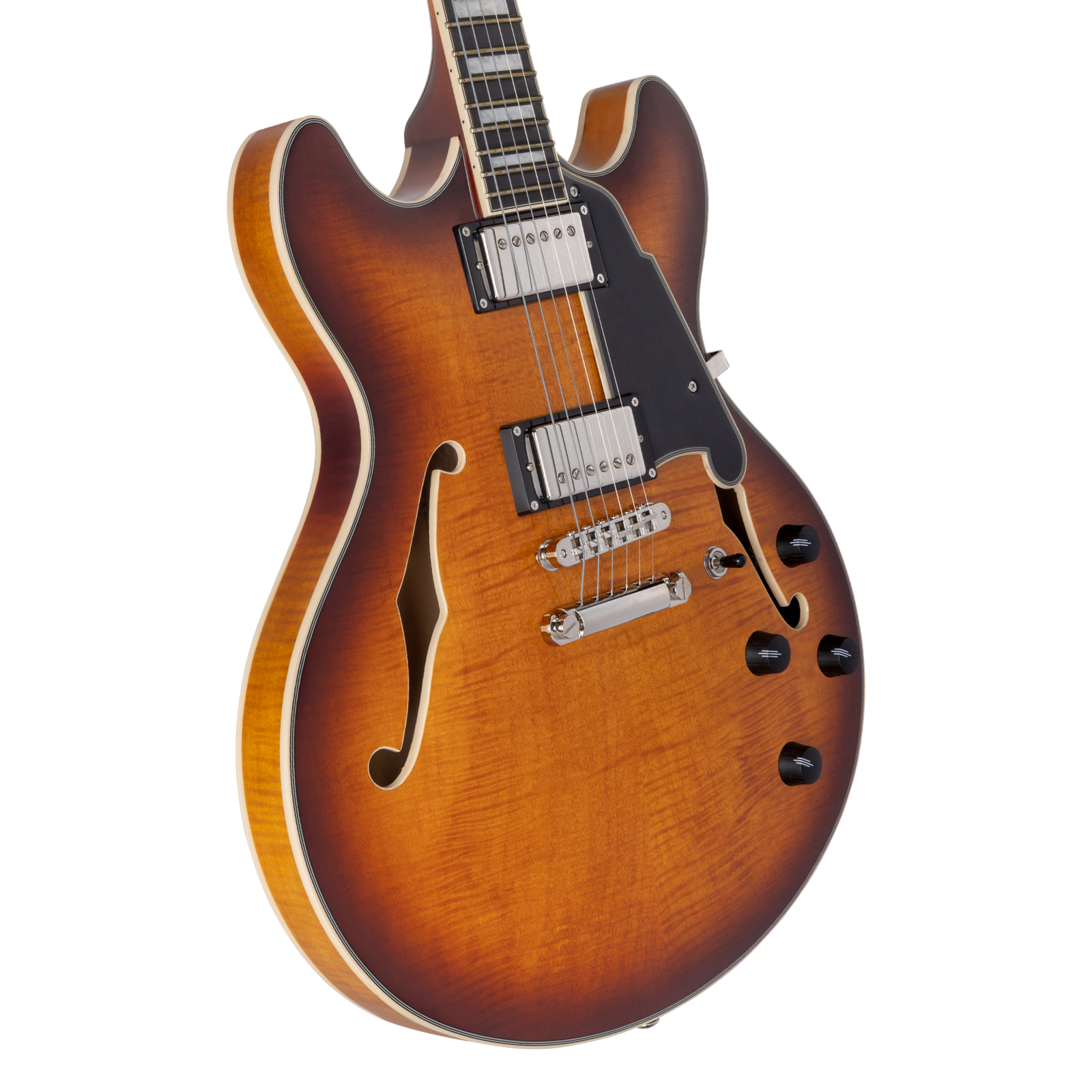 D'Angelico Premier DC Dark Iced Tea Burst - gitara elektryczna - obrazek 3