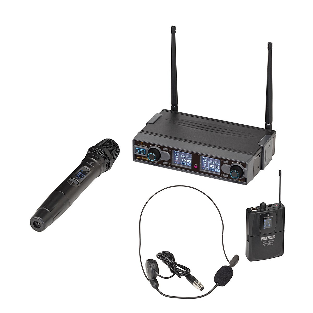 Soundsation WF-D290HP MKII-A2 - podwójny system bezprzewodowy UHF (cyfrowy)