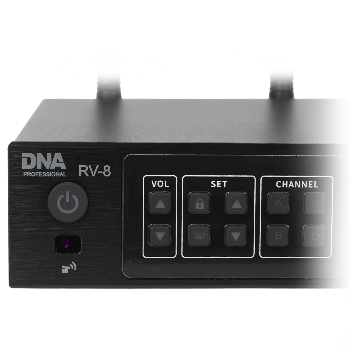 DNA RV-8 bezprzewodowy zestaw UHF z 8 mikrofonami doręcznymi - obrazek 6