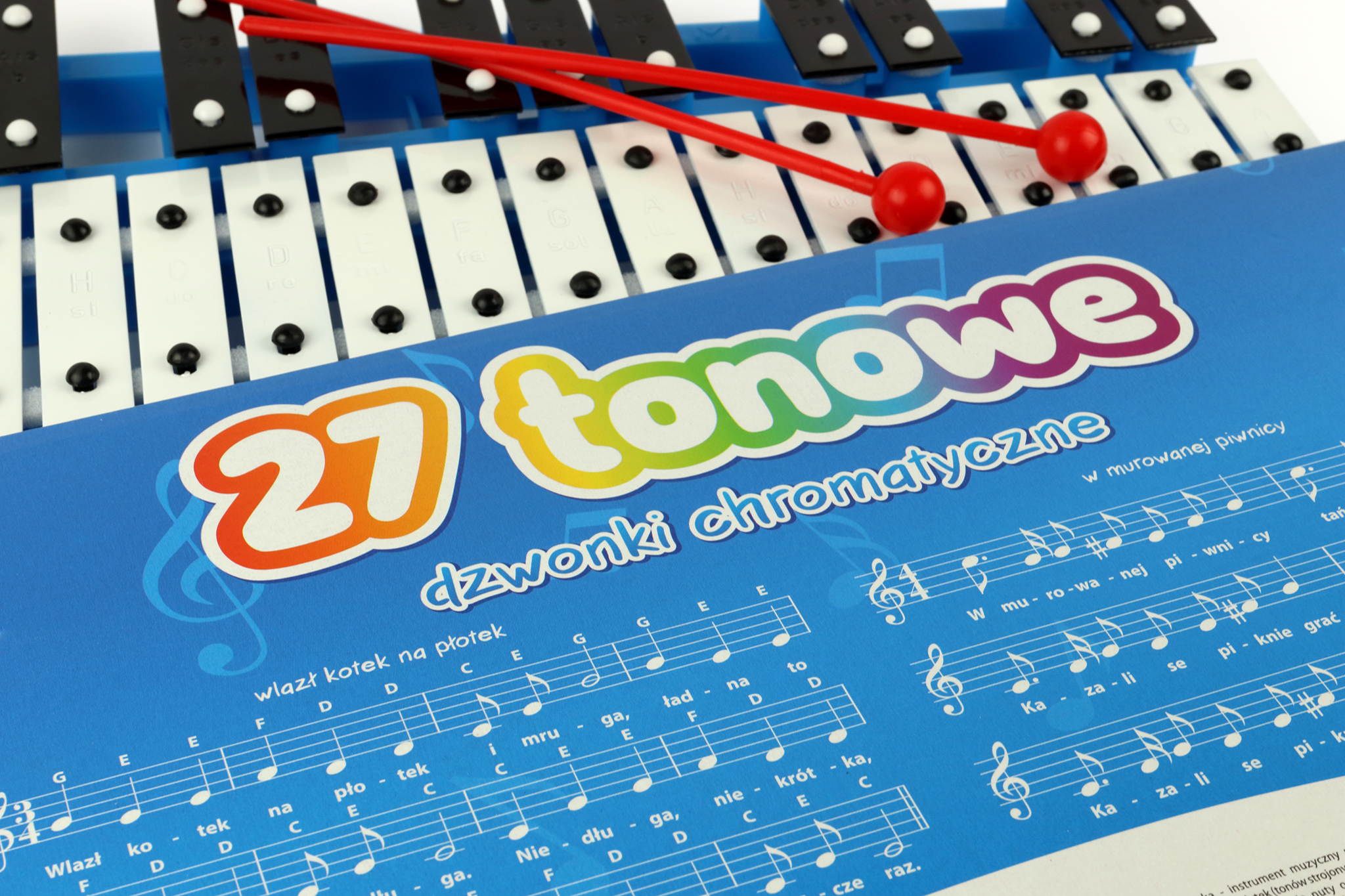 Dzwonki chromatyczne 27-tonowe na ramce z tworzywa M 05 - obrazek 3