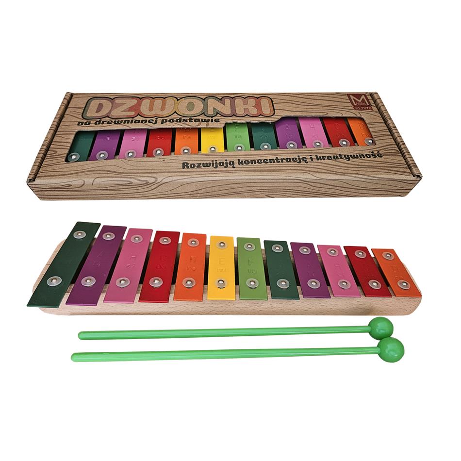 Dzwonki chromatyczne 12-tonowe M04KD kolorowe