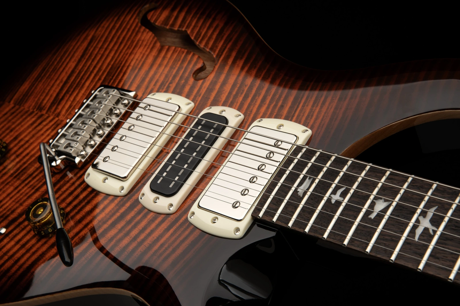 PRS SE Special Semi-Hollow 2026 Orange Tiger Smokeburst - gitara elektryczna - obrazek 7