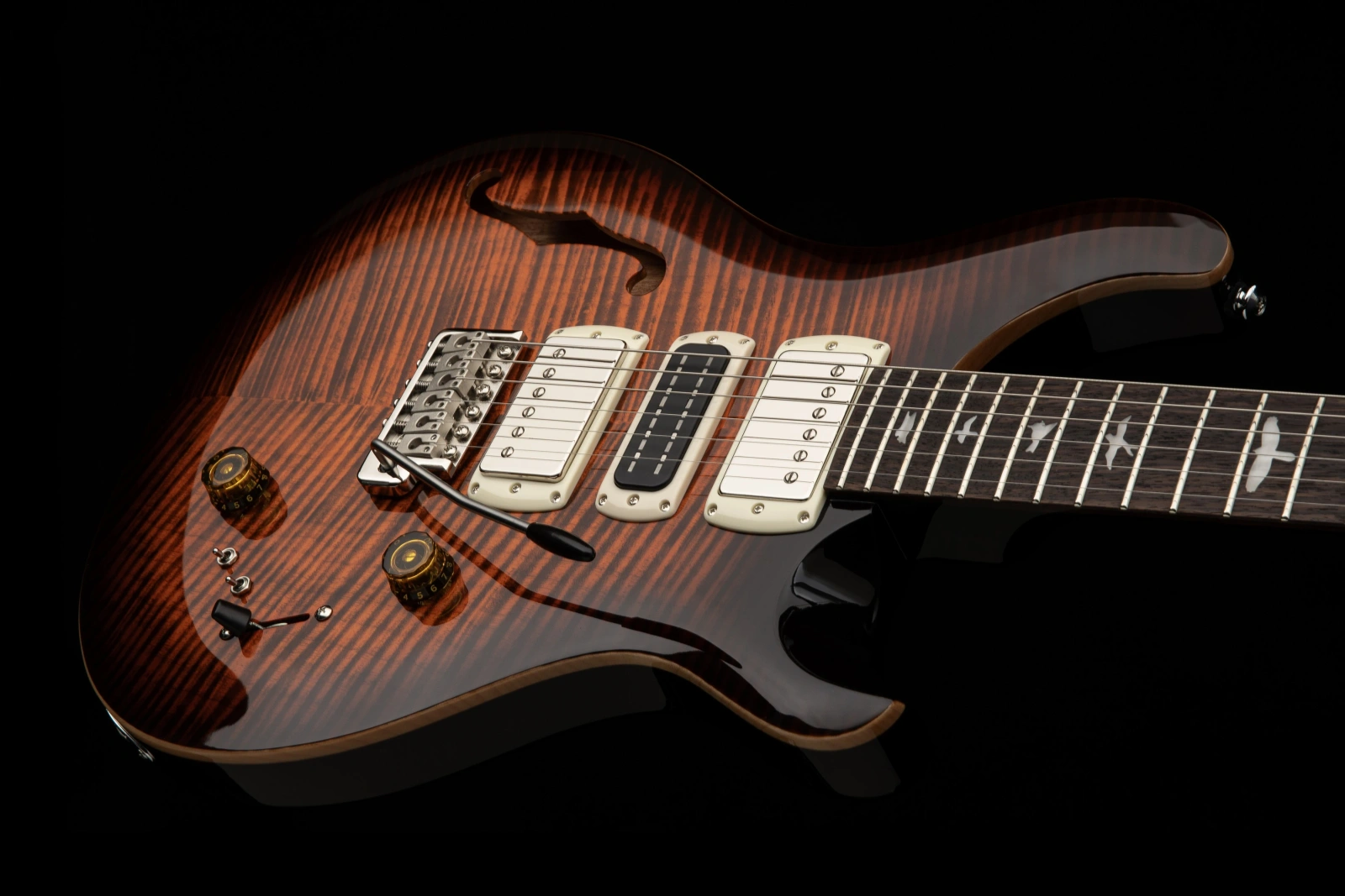 PRS SE Special Semi-Hollow 2026 Orange Tiger Smokeburst - gitara elektryczna - obrazek 8
