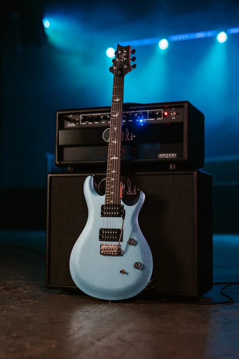 PRS SE CE 24 Standard Satin 2026 Ice Blue Metallic - gitara elektryczna - obrazek 3