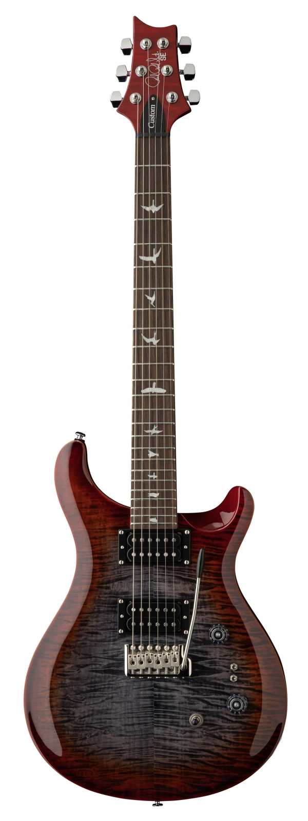 PRS SE Custom 24-8 2026 Charcoal Cherry Burst - gitara elektryczna