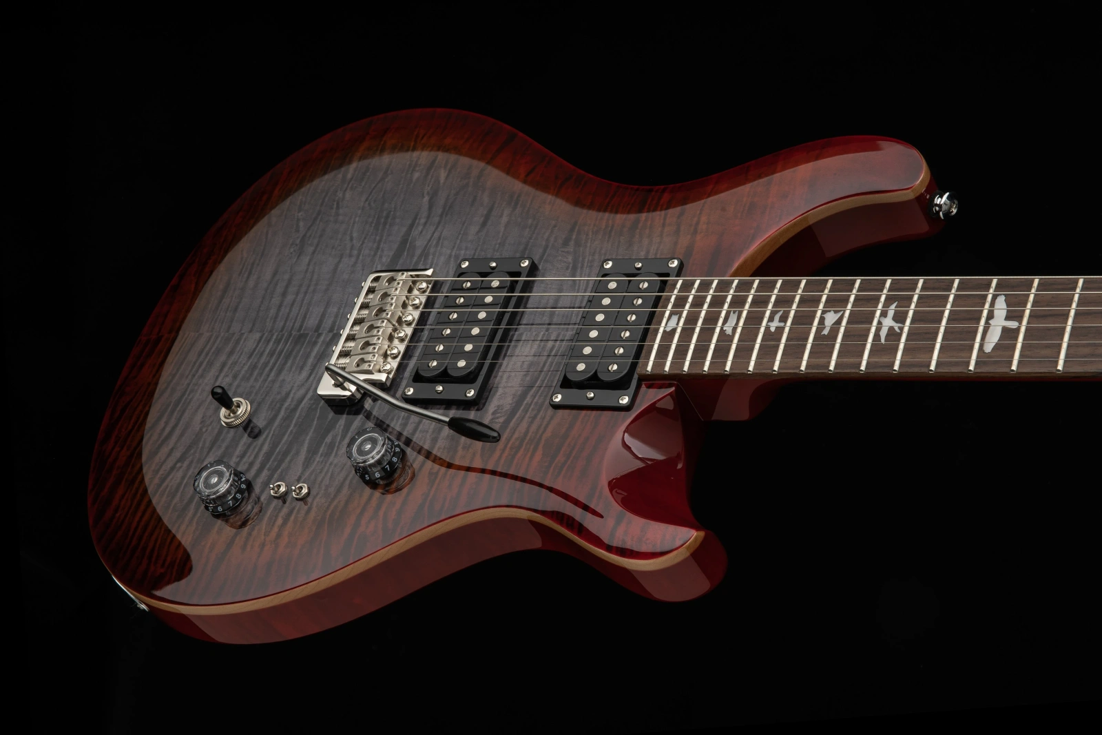PRS SE Custom 24-8 2026 Charcoal Cherry Burst - gitara elektryczna - obrazek 3