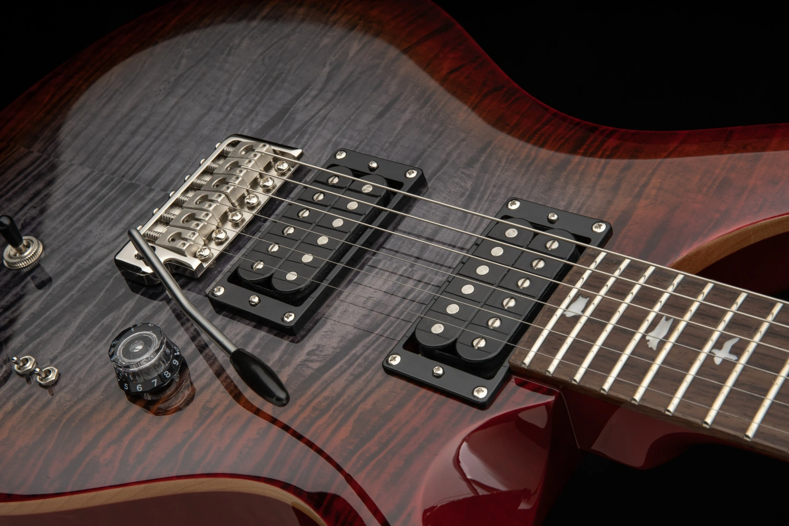 PRS SE Custom 24-8 2026 Charcoal Cherry Burst - gitara elektryczna - obrazek 4