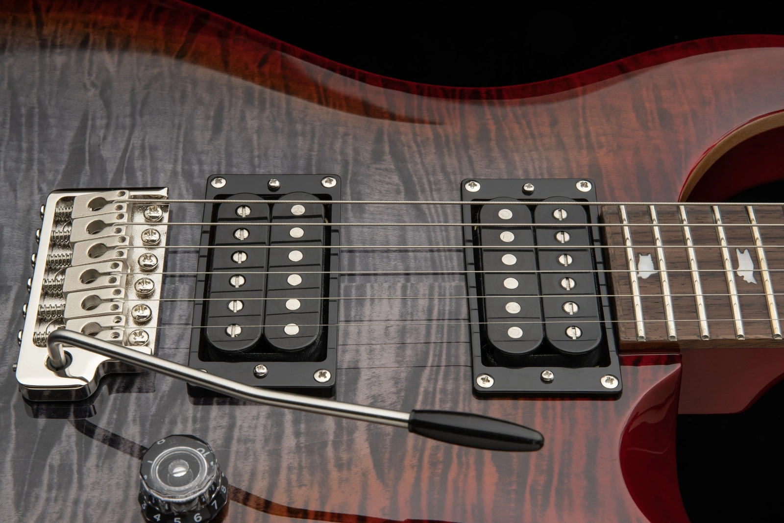 PRS SE Custom 24-8 2026 Charcoal Cherry Burst - gitara elektryczna - obrazek 6