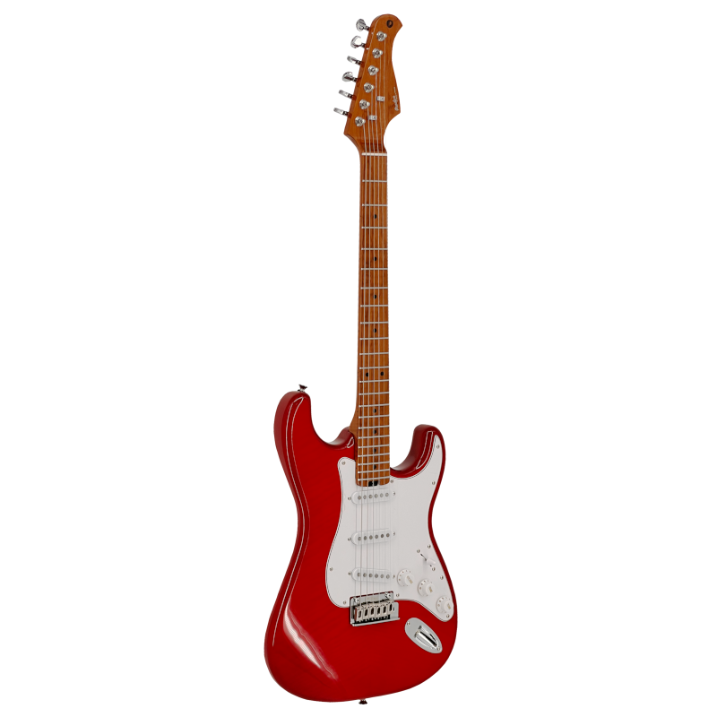 Prodipe Guitars Origin ST Burgundy Red - gitara elektryczna - obrazek 2