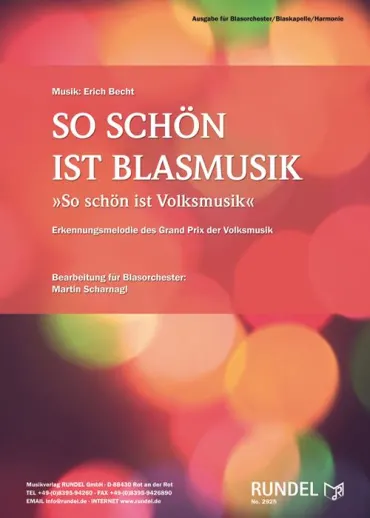 So schön ist Blasmusik nuty na orkiestrę dętą