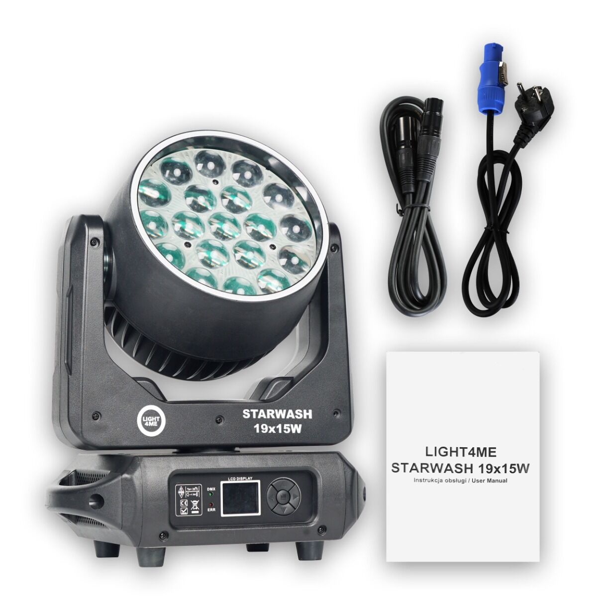 LIGHT4ME STARWASH 19x15W RGBW głowica ruchoma wash - obrazek 8
